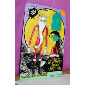 Disney The Nightmare Before Christmas Jack As Santa Bendable Figure Toy 1993 NBC